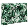 vidaXL Coussin de canap&eacute; d'ext&eacute;rieur 3 pcs Motif feuille Polyester