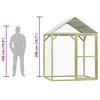 vidaXL Poulailler 1,5x1,5x2 m Pin&egrave;de impr&eacute;gn&eacute;e