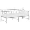 vidaXL Cadre de canapé-lit extensible sans matelas gris métal 90x200cm