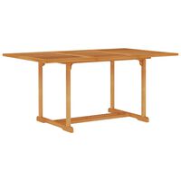 vidaXL Table de jardin 150x90x75 cm Bois de teck massif