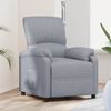 vidaXL Fauteuil inclinable Gris clair Tissu