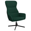 vidaXL Chaise de relaxation Vert fonc&eacute; Velours