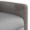 vidaXL Fauteuil de massage inclinable gris nuage tissu