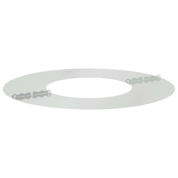 vidaXL adapté pour anneaux d'arbre plats 5 pcs Argent Ø30 / 60 cm