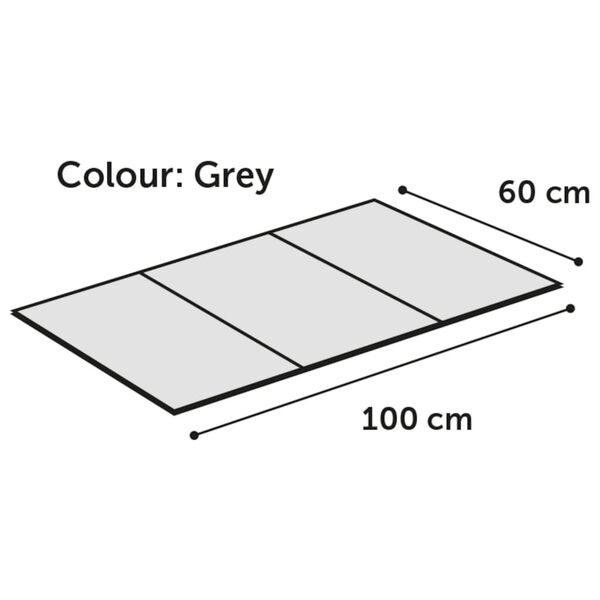 FLAMINGO Tapis rafra&icirc;chissant Fresk Drop XL 100x60 cm Gris