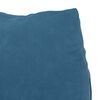 vidaXL Coussin de Dos Bleu 45 x 20 x 35 cm Tissu en velours c&ocirc;tel&eacute;