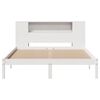 vidaXL Lit biblioth&egrave;que sans matelas blanc 135x190 cm bois pin massif