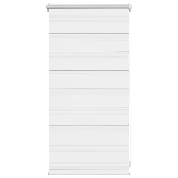 vidaXL Store v&eacute;nitien z&eacute;br&eacute; 40,9 x 100 cm, largeur du tissu 36,7 cm, blanc