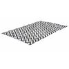 Bo-Camp Tapis d'ext&eacute;rieur Chill mat Wave 2x1,8 m M noir et blanc