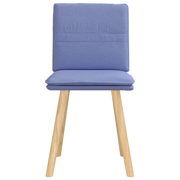 vidaXL Chaises à manger lot de 2 bleu jean tissu