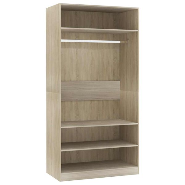 vidaXL Garde-robe Ch&ecirc;ne sonoma 100x50x200 cm Bois d'ing&eacute;nierie
