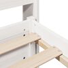 vidaXL Cadre de lit avec t&ecirc;te de lit sans matelas blanc 200x200 cm