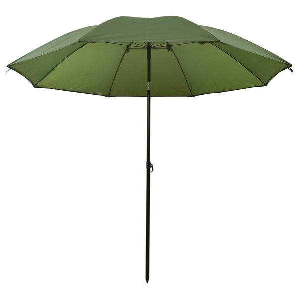 vidaXL Umbrella de pêche Jaune armée 220 x 193 cm Polyester Oxford