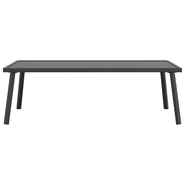 vidaXL Table basse de jardin anthracite 110x55x35 cm acier