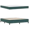 vidaXL Cadre de lit avec matelas Vert fonc&eacute; 180 x 200 cm tissu