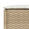 vidaXL Salon de jardin avec coussins 7 pcs beige résine tressée