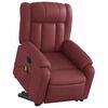 vidaXL Fauteuil inclinable de massage &eacute;lectrique rouge bordeaux