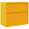 vidaXL Armoire de rangement Jaune moutarde 80 x 40 x 70 cm Acier