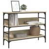 vidaXL Table console ch&ecirc;ne sonoma 100x32x75 cm bois d'ing&eacute;nierie