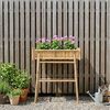 vidaXL Jardini&egrave;re avec support Naturel 100 x 38 x 114 cm Bambou