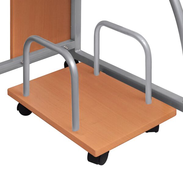 vidaXL Bureau d'ordinateur Marron 110x52x88,5 cm Bois d&rsquo;ing&eacute;nierie