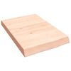 vidaXL Comptoir de salle de bain 40x60x(2-6) cm bois massif non trait&eacute;
