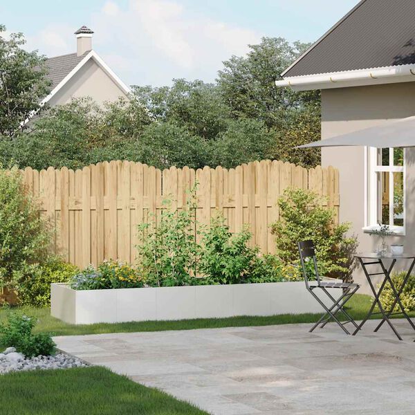 vidaXL Jardini&egrave;re blanc 280x80x40 cm acier