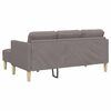 vidaXL Ensemble de Canap&eacute;s avec coussin 2 pcs Taupe Polyester
