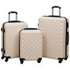 vidaXL Ensemble de valises rigides 3 pcs Dor&eacute; ABS