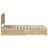 vidaXL Cadre de lit Ch&ecirc;ne Sonoma 70 x 190 cm Bois d'ing&eacute;nierie