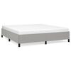 vidaXL Cadre de lit sans matelas gris clair super king tissu