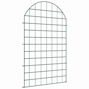 vidaXL Ensemble de cl&ocirc;ture de jardin 8 pc 50 x 80 cm Acier Vert