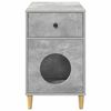 vidaXL Maison pour chat B&eacute;ton 72 x 42.5 x 70 cm Bois d'ing&eacute;nierie