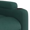 vidaXL Fauteuil inclinable de massage électrique Vert foncé Tissu
