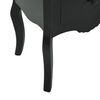 vidaXL Table de chevet Noir 43x32x65 cm MDF