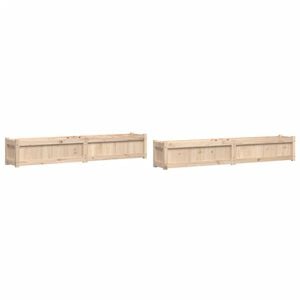 vidaXL Jardini&egrave;res 2 pcs bois de pin massif