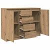 vidaXL Buffet et tiroirs ch&ecirc;ne artisanal 100,5x35x76cm bois ing&eacute;nierie