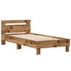 vidaXL Cadre de lit Bois ancien 203 x 95 x 70 cm Bois d'ing&eacute;nierie