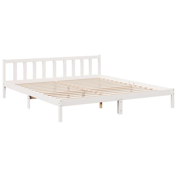 vidaXL Cadre de lit extra long sans matelas 200x210 cm bois massif pin