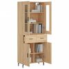 vidaXL Buffet haut Chêne sonoma 69,5x34x180 cm Bois d'ingénierie