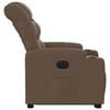 vidaXL Fauteuil inclinable &eacute;lectrique marron tissu
