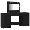 vidaXL Table de Toilette 3 pcs Noir 78,5 x 41 x 135 cm