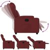 vidaXL Fauteuil inclinable Rouge bordeaux Similicuir