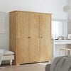 vidaXL Armoire BODO Marron miel 146 x 53,5 x 173 cm Bois d'ing&eacute;nierie