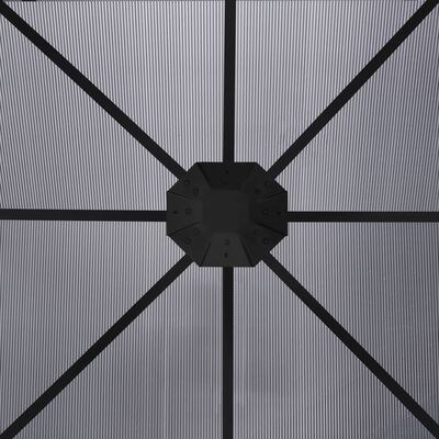 vidaXL Tonnelle avec rideaux 300x300x265 cm Anthracite