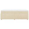 vidaXL Sommier à lattes de lit avec matelas Crème 80x200 cm Tissu