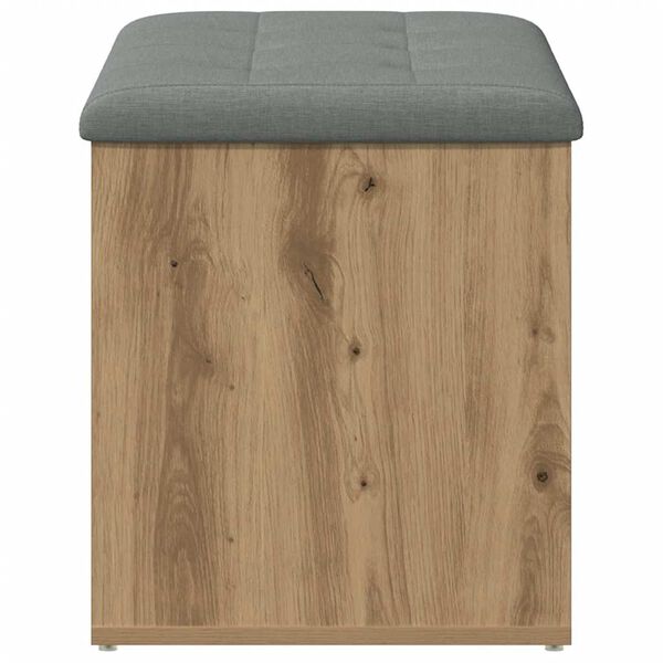 vidaXL Banc de rangement Ch&ecirc;ne artisanal 82x42x45 cm Bois d'ing&eacute;nierie