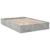 vidaXL Cadre de lit sans matelas gris b&eacute;ton 150x200 cm