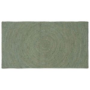 vidaXL Tapis de surface Vert olive 60 x 110 cm Jute