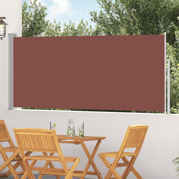 vidaXL Auvent lat&eacute;ral r&eacute;tractable 120 x 300 cm Marron
